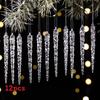 Christmas Broken Acrylic Ice Pendant Decorations Set For Holiday Decor Home