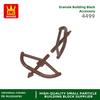 Non-Toxic 200Pcs/Lot 4499 Bow And Arrow Weapon Building Blocks Moc Figures Accessories Compatible With Bricks Children Toys Gift Box
