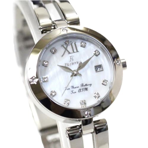 Forever" Women's Watch, 10 ATM Water Resistant, 10-Year Battery Movement, Easy Strap Adjustment! No Tools Required, Popular Bracelet Watch with Calen