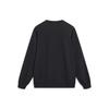 Li Ning Sports Lifestyle Series Letter Round Neck Pullover Loose Sweatshirt Men Sweatshirt Black AWDT387-3