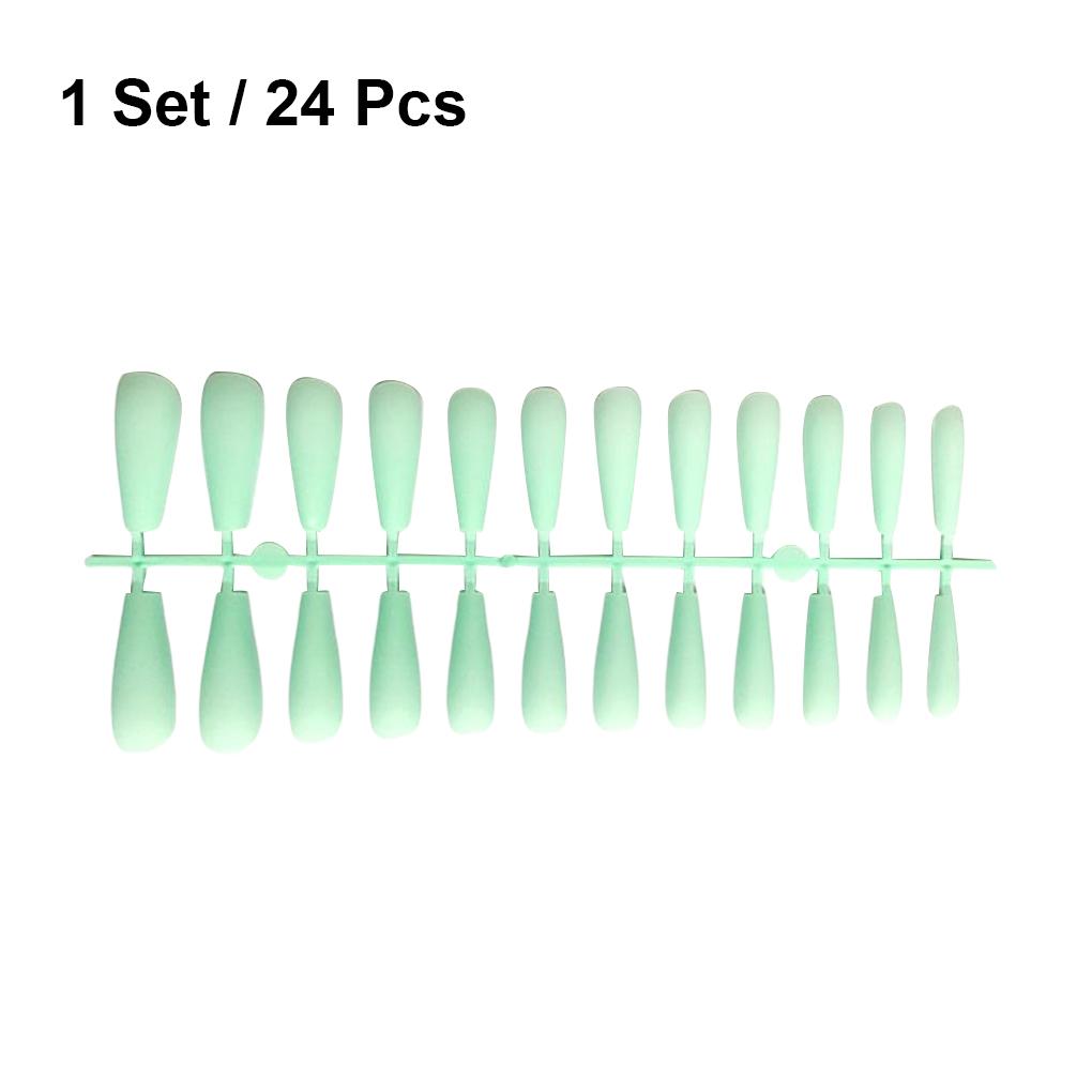 Girls Matte False Nails Reusable Manicure Tools Full Cover Patch Extension Decorations Women Artificial Fingernails