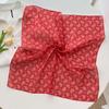 Korean version of small silk scarf women's spring and autumn versatile temperament 18CM cotton and linen small square scarf decorative small scarf sma