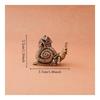 Simulation Animal Figurines Miniatures Toys Hip Hop Exaggerate Solid Brass Snail House Small Ornaments Tea Pet Ceremony Copper