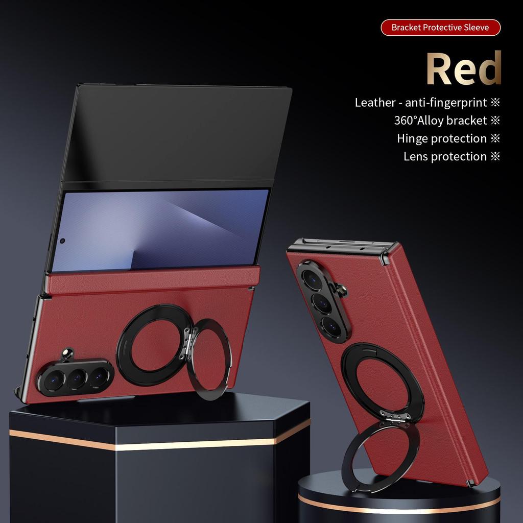 Samsung Galaxy Z TriFold Phone Case with Rotating Stand and Hinge Film Cover.