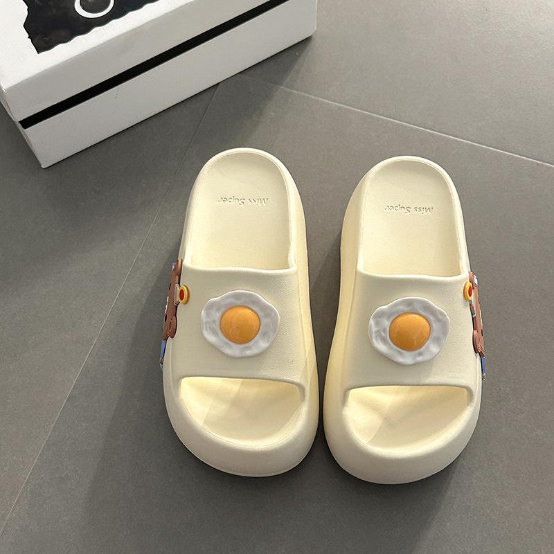 

Stepping on shit slippers men s summer new indoor home silent non-slip home eva sandals women s summer 39-40 белый