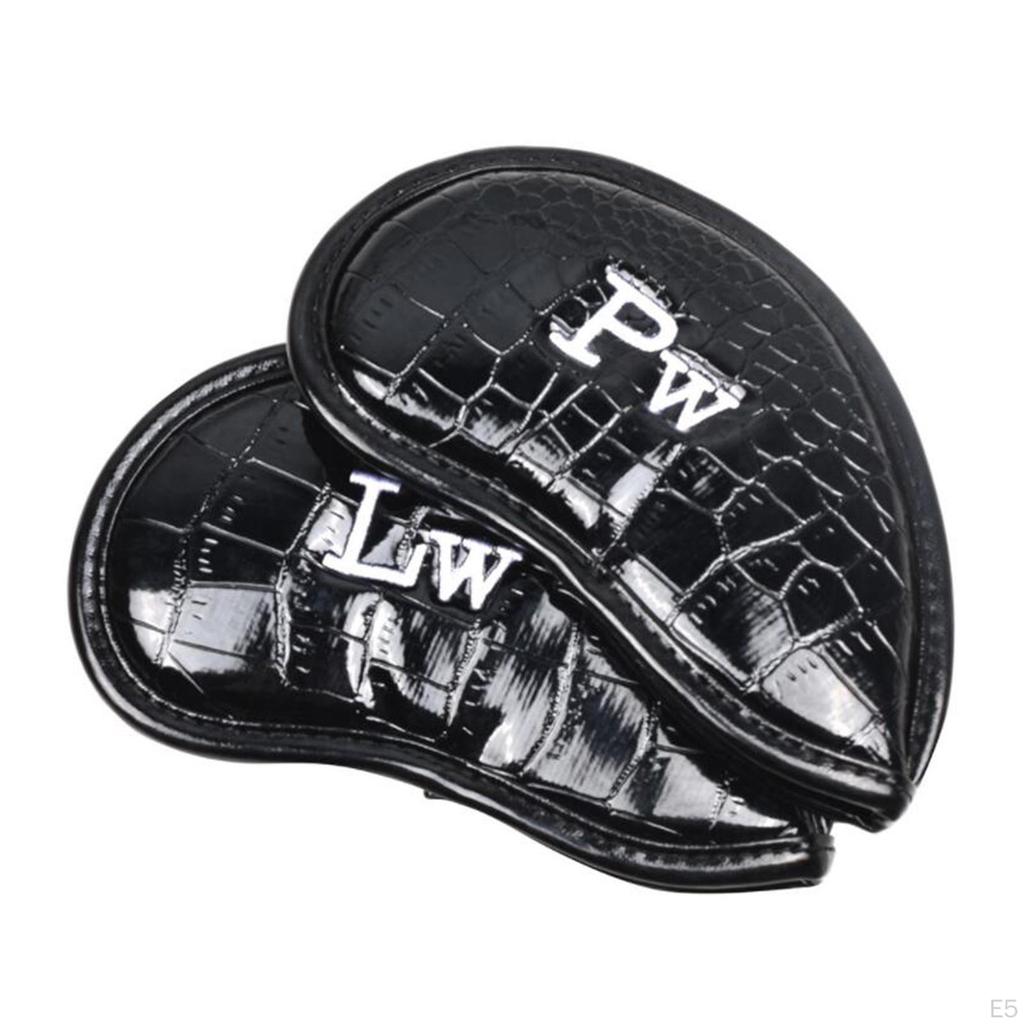 12 Pieces Golf Cover Anti-Slip Waterproof PU Golfer Clubs Protective Practice Equipment