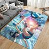 "Sky Diving Anime Artwork" suitable as a non-slip mat for the living room or bedroom sofa