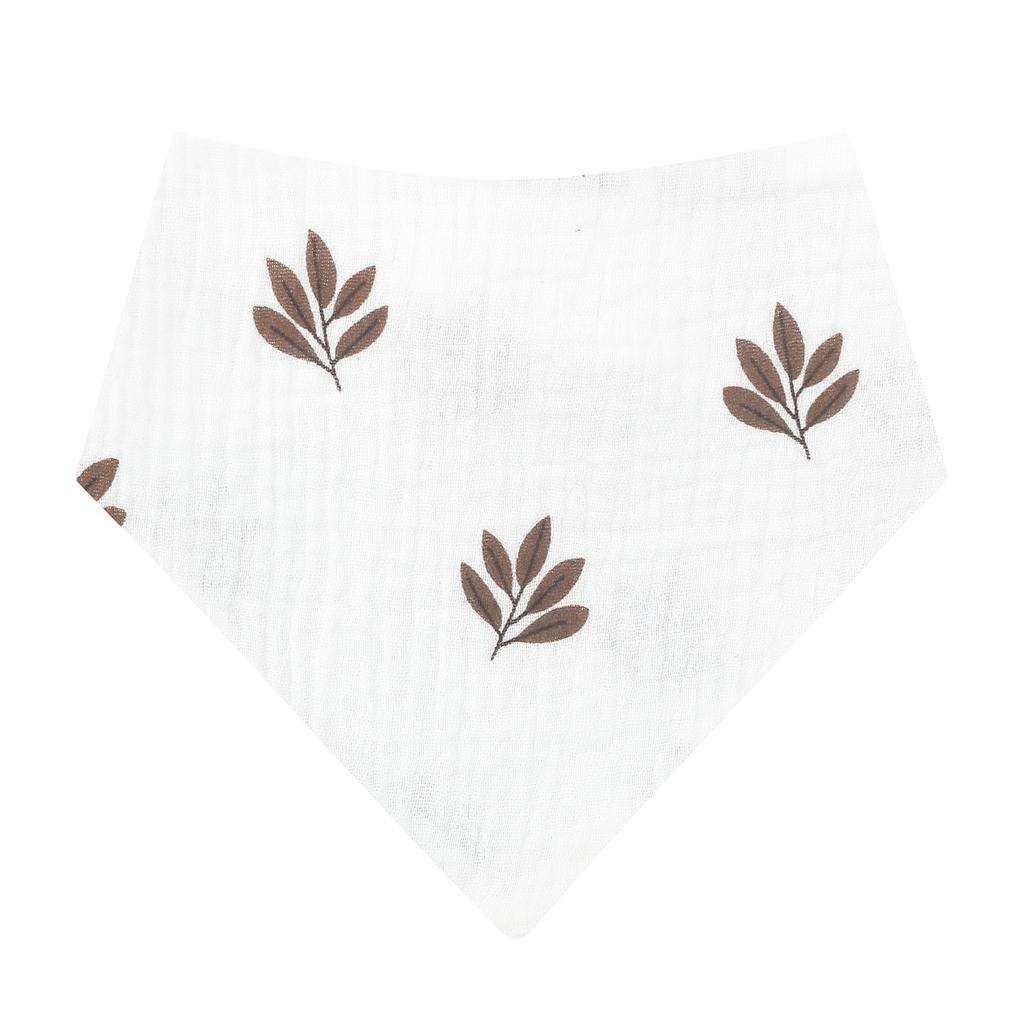 Baby Bib Soft Breathable Drooling Bib Cotton Print Burp Cloth Snap Bibs Infant Teething Bib Neck Scarf Nursing Supply