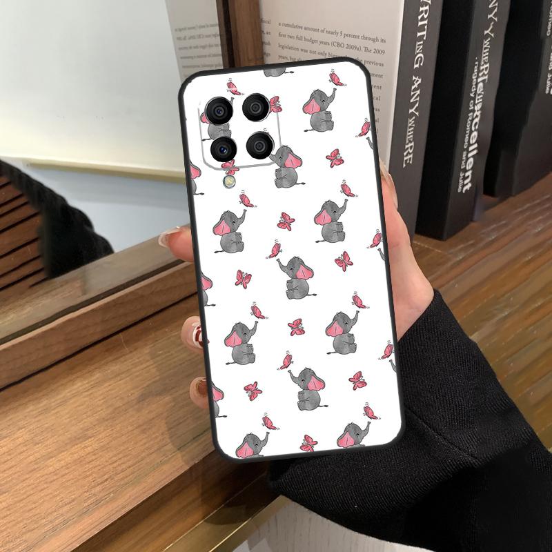 Cute Elephant For Samsung Galaxy M13 M23 M33 M53 M21 M31 M51 M30s M20 M12 M32 M52 M14 M34 M54 Phone Case