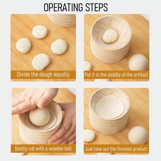 Дерев'яний прес для вареників, універсальний інструмент для приготування домашніх страв (пампушок, емпанада) для початківців, кухонне приладдя