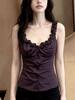 Korean Spice Girl Style Sexy and Beautiful Suspender Small Vest Women's Summer Design Sense Niche Waist Chic Sleeveless Top