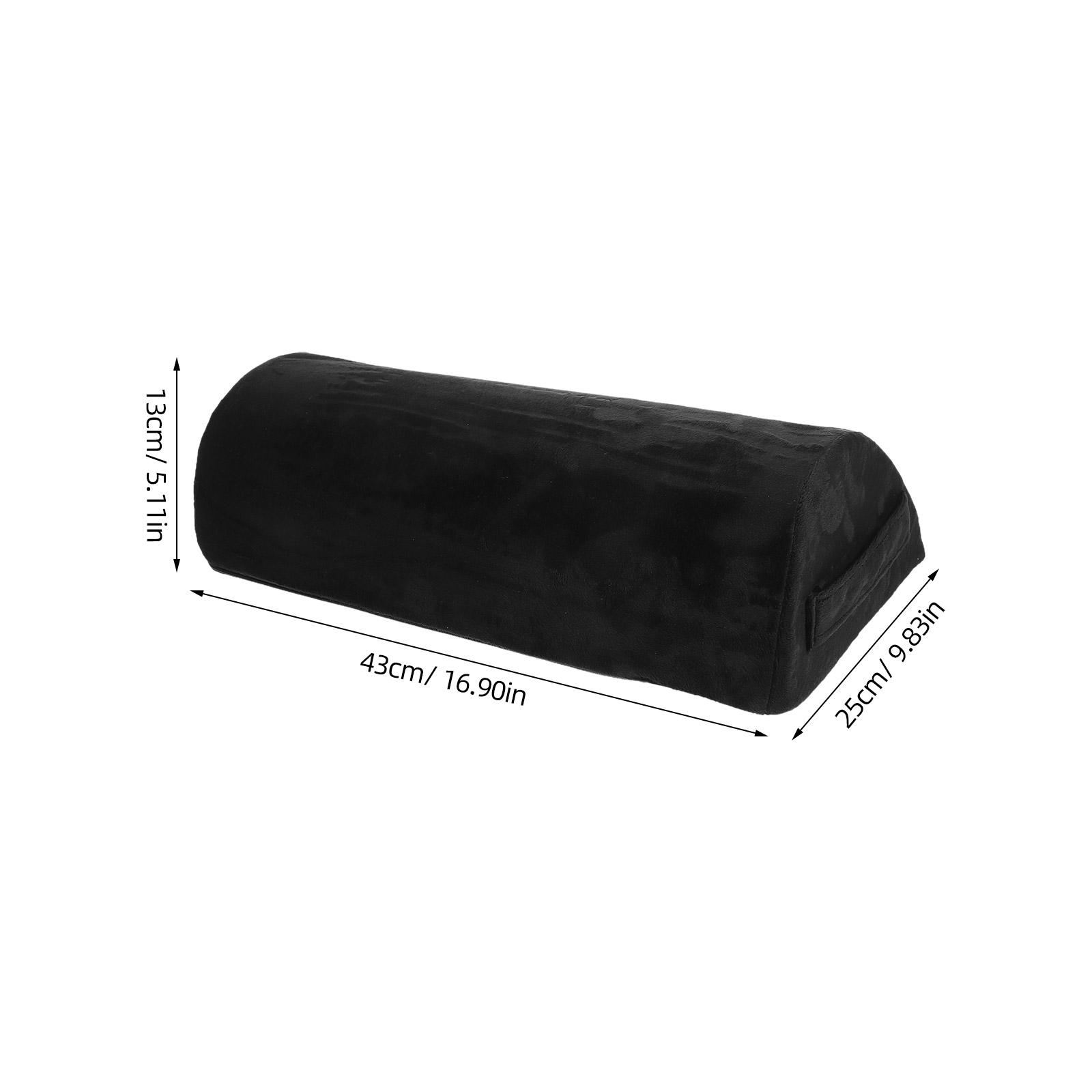 

Ergonomic Foot Pillow Memory Foam Footrest with Tear-Drop Wing Non-Slip Base Removable Cover for Computer Chair Leg Support чёрный