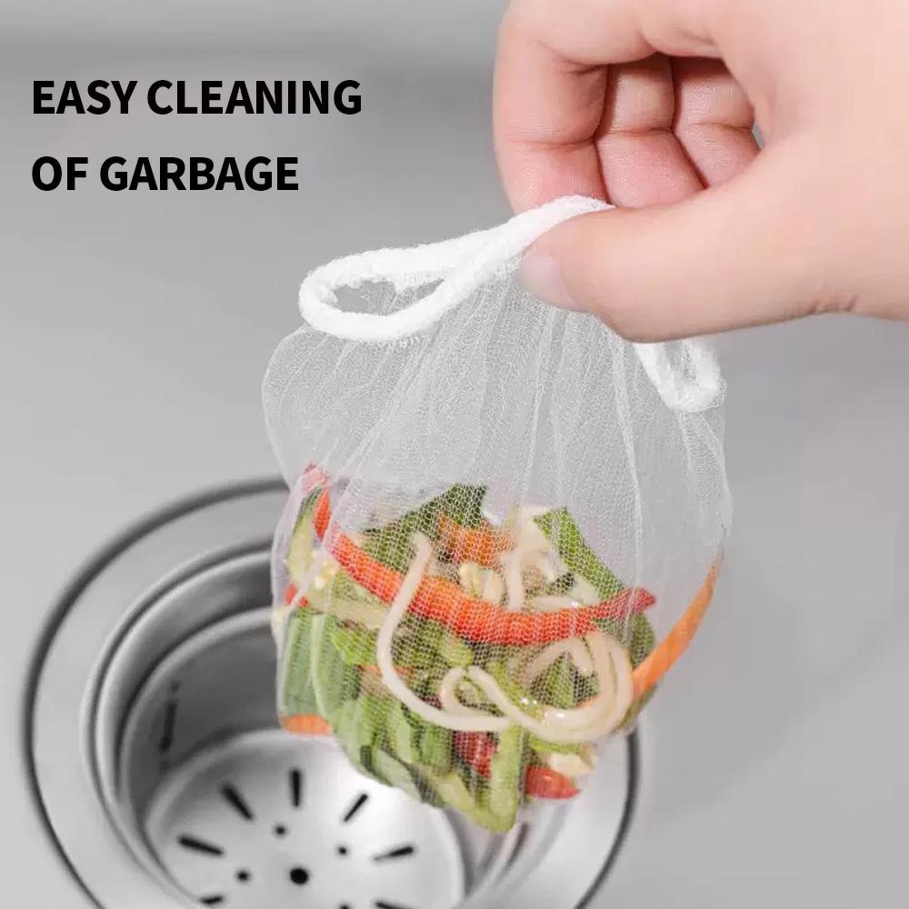 100/30PCS - Disposable Kitchen Sink Filter Mesh Bag, Waterproof Bag, Household Sink Floor Drain Mesh Bag