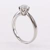 Ring Pt900Platina/diamant #7.4(US-storlek) 5,4g Använt av kvinnor