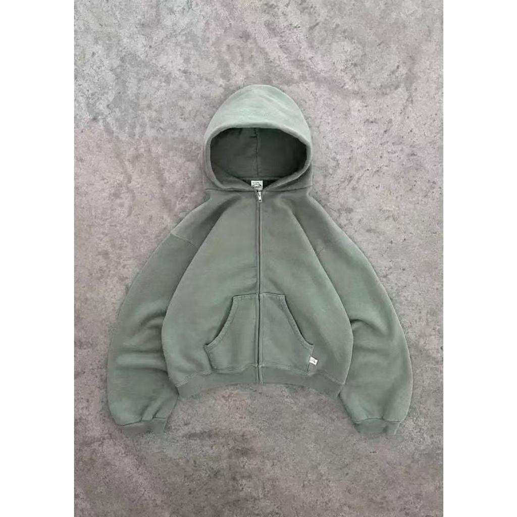 American Retro Solid Color Hoodies Women Men Autumn Long Sleeve Tops Hood Shirt Streetwear Hip Hop Pullover Y2K Sweatshirt New