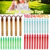 10-40pcs Bubble Tube Soap Bottle Bubble Wands Bubble Soap Bottle Party Supplies Colorful Bubble Stick Sets Wedding Guests Gifts