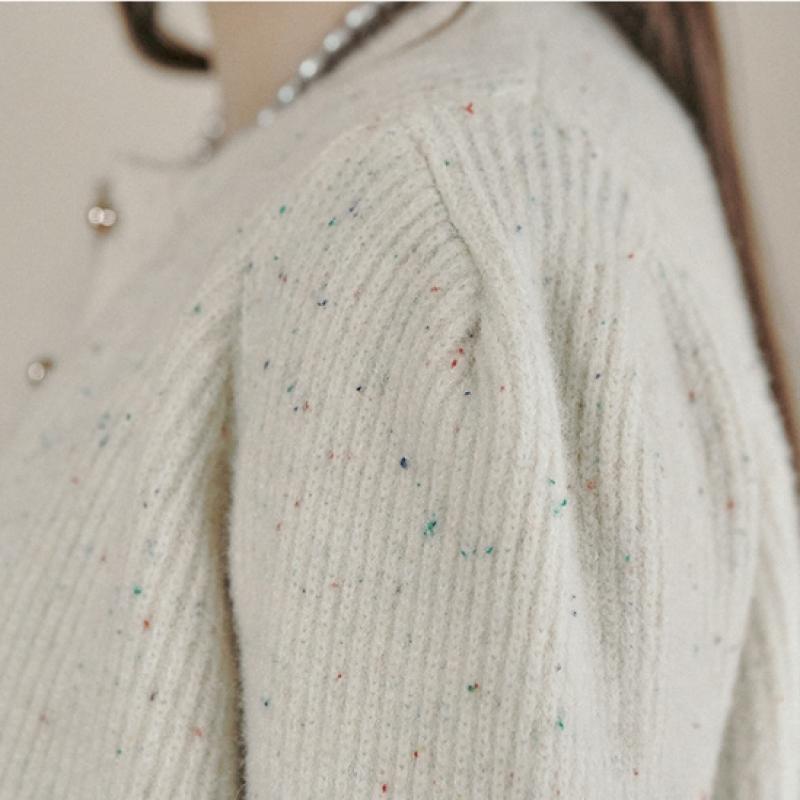 MAXZA Cardigan Bouton Haricot Col Rond Zd11qd022na