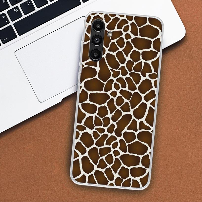 Cute Cartoon Giraffe Animal Phone Case For Samsung Galaxy A56 A55 A54 A53 A16 A15 A14 A13 A36 A35 A34 A33 A26 A25 A24 A23 A05S A