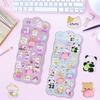 Set of 4 Squishy 3D Stickers with Cute Animal Perfect for and Sticky Decorations for Kids and Craft and Gifts Characters, Decorating, Treats, Diaries,