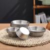 1PC Untertasse Gewürz Gericht Edelstahl Gewürz Platte Western Restaurant Salat Kleine Schüssel Geschirr Küche Condime Serviertablett