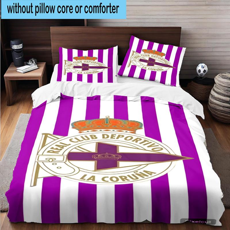 3PCS Deportivo Football Bedding Set,Including 1pc Duvet Cover And 2pcs Pillowcases Perfect for Bedroom, Dormitory, Fan Christmas gift