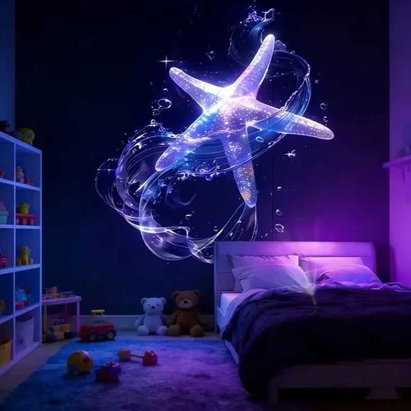 Led Usb Projector Light 3/6Pcs Projection Patterns- Adjustable Whale Butterfly Jellyfish Starfish Night Light Festival Gift