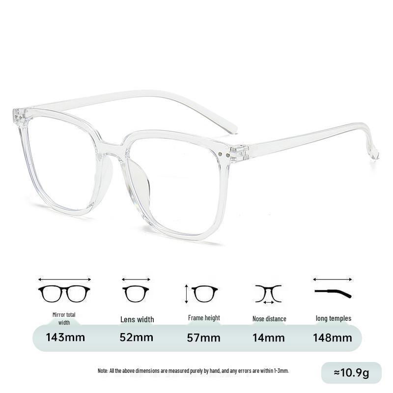 Trendy Unisex Korean-Style Myopia Glasses with High-End Anti-Blue Light Frames