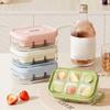 6 Grids Ice Cube Tray With Lid Mini Ice Cube Mold Easy-Release Ice Mould With Removeable Lid Ice Making Mold Diy Ice Cube Tray