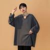Plus Size Women Loose Knitted Sweater Long Sleeve Casual Tops Oversized Hoodie Spring Autumn Pullover Hoodie T-shirt Sweatshirts