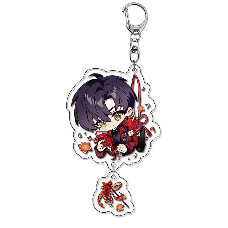 Game Love and Deepspace Xavier Zayne Rafayel Ralayo Sylus Acrylic Keychain Cartoon Trendy Gift Cute Charm Keyrings Bag Tag
