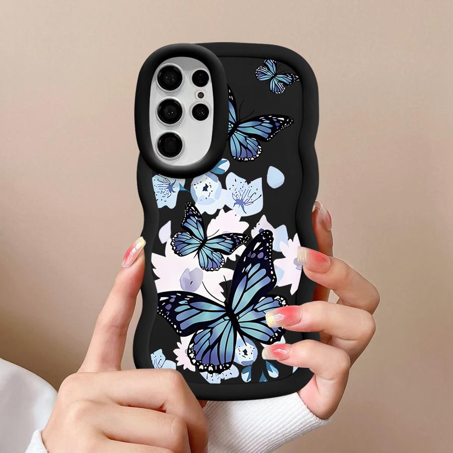 Case for Samsung Galaxy A26 S25 S22 Ultra S20 FE S23 Plus S24 A25 S21 Soft Phone Cover A35 A54 A34 A36 A55 A24 INS Retro