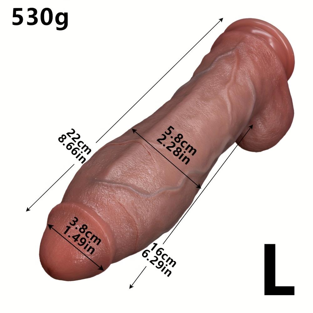 Realistic Huge Dildo for Women – Soft Lifelike Texture, Strong Suction Cup, Adult Sex Toy for Women, Men & Couples, Solo G-Spot & Anal Play