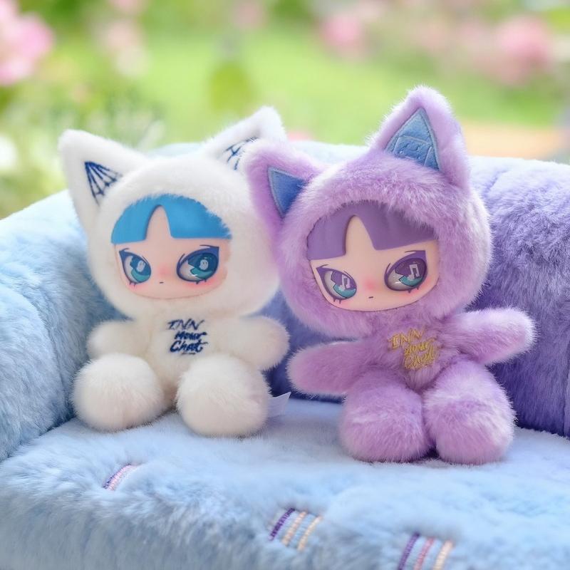 Original Cat INN Your Chat Vinyl Plüsch Blind Box Niedlich Weich Cartoon Rucksack Anhänger Dekoration Überraschung Trendige Spielzeuge Mystery Box Geschenke
