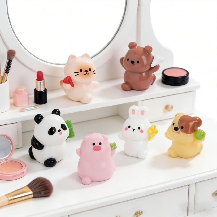 6Pcs Tiny Cats Mini Resin Dog Figurines for Fairys Garden Decorations,Miniatures Dollhouses Accessories,Crafts Ornament
