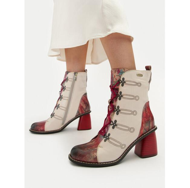 Ankle Boots Laura Vita Evcao 01E SL68259-1E Beige