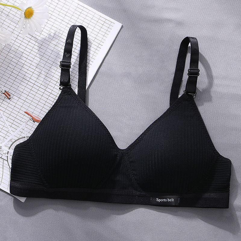 Korean Style AB Cup Bra: Comfortable, Breathable, Thin, No Steel Ring, Anti-Exposure Underwear for Girls & Women.