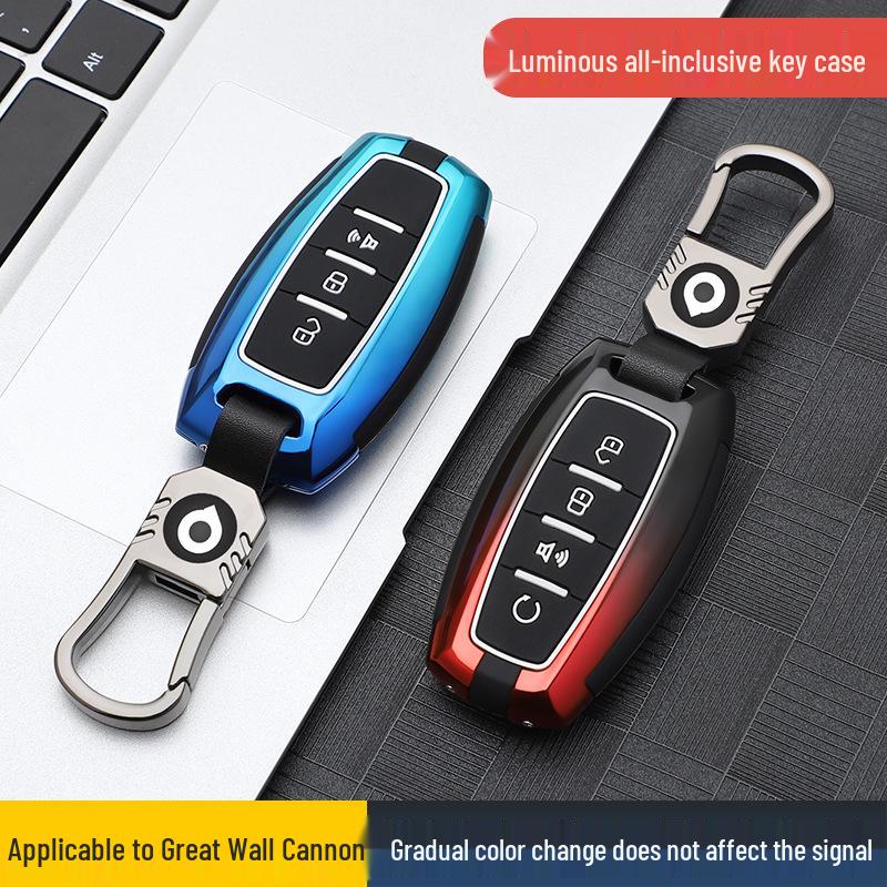 Stylish Great Wall Cannon Key Cover: Customized Car Key Bag with Buckle for Remote Shell Personalization.