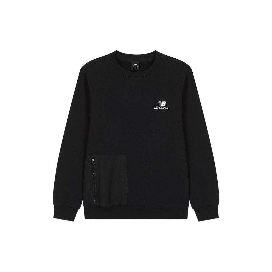 

Мужская однотонная толстовка с круглым вырезом New Balance, серая AMT23360-BK