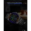NIBOSI Klassische Herrenuhr, im Dunkeln leuchtend, wasserdicht, multifunktional, Chronograph, Sport-Quarzuhr