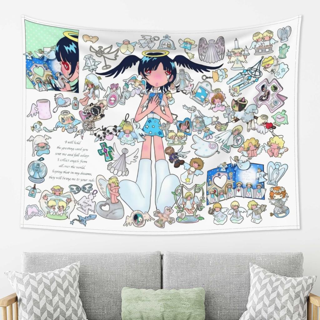 1pc y2k Tapestry Vibrant AnimeInspired Wall for Living Room Bedroom or Office Decor Bedroom Decoration