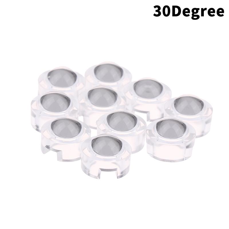 10Pcs 13Mm Led Lens 1W 3W 5W High Power Lights Lense 15 30 45 60 90 100 Degree Pmma Smooth Face For Infrared Monitor Cctv