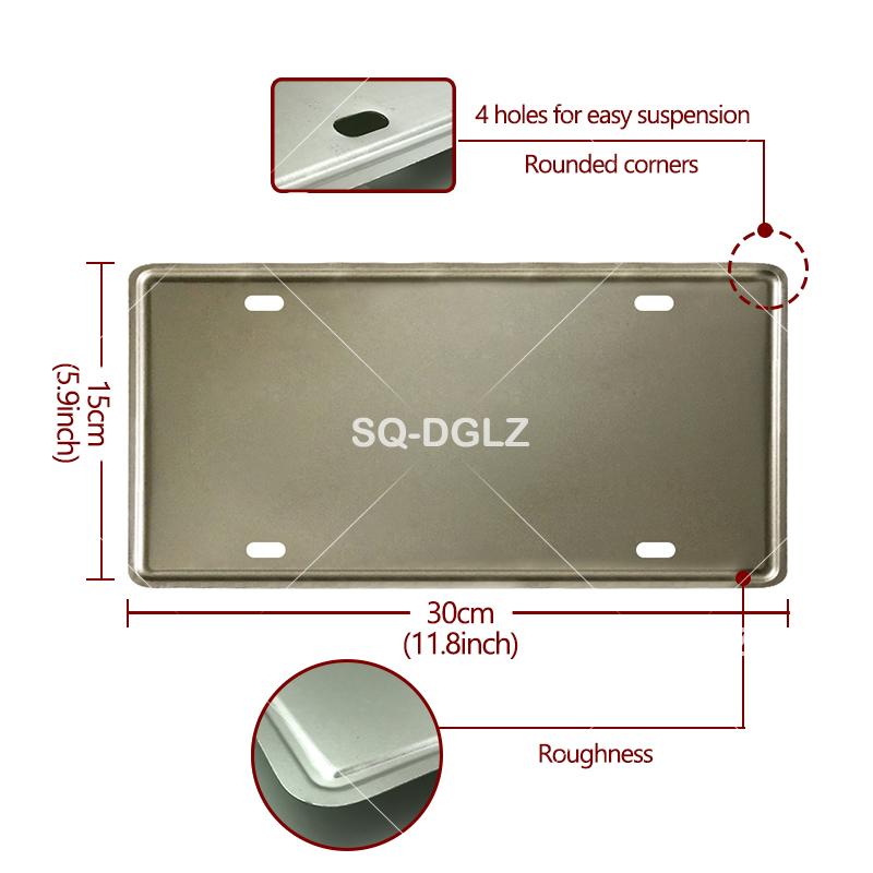 [SQ-DGLZ] Vintage France City Metal Sign Tin Sign Licenses Plate Decor Plaque Metal Vintage Bar Pub Club Home Wall Decoration