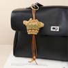 Vintage Woolen Mini Doll Bag Charm With Beaded Decor For Casual Accessories 2024 Spring