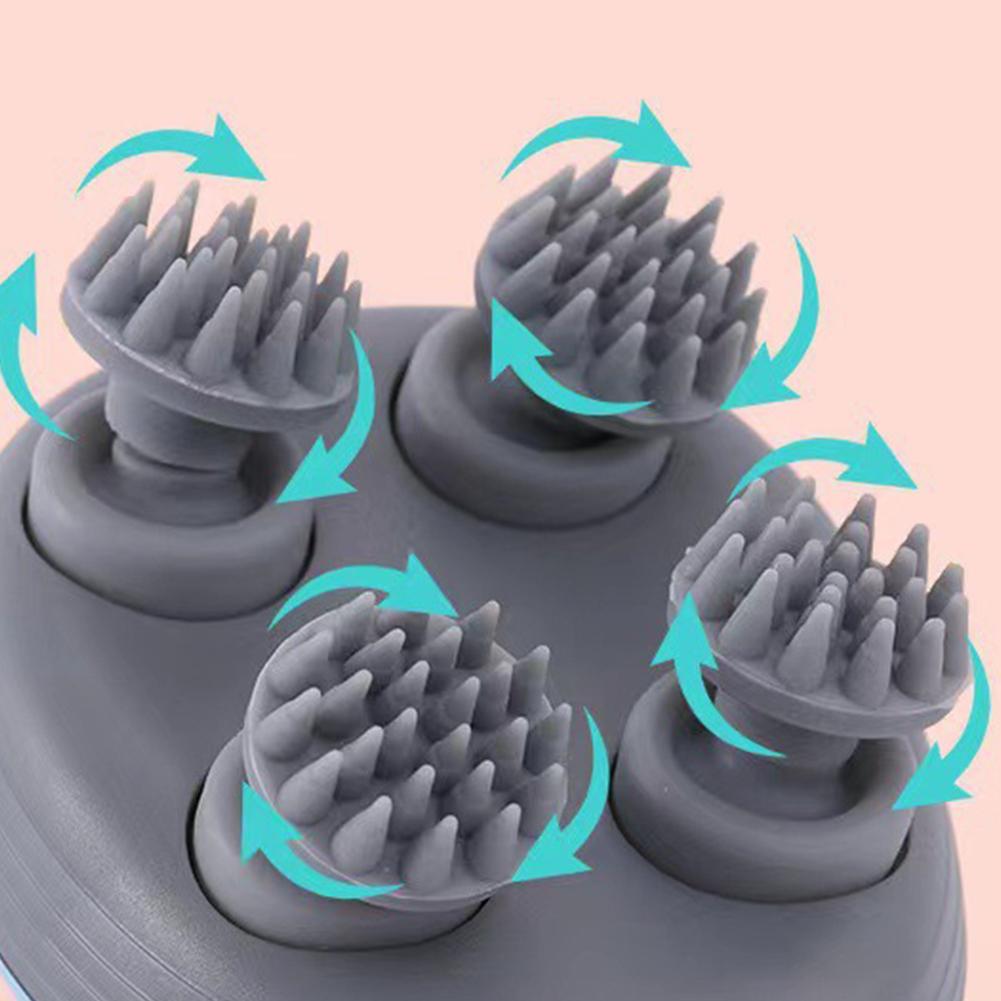 Kopfhaut-Massagegerät Multifunktionales Körper-Kopfhaut-Massagegerät Stressabbau USB-Wiederaufladbar Knetknoten für Kopfhaut Körper