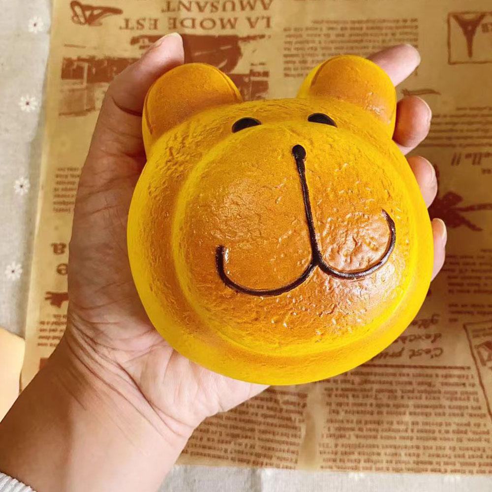 Jumbo Bjørnehode Brød Saktestigende Squishy Sjarm