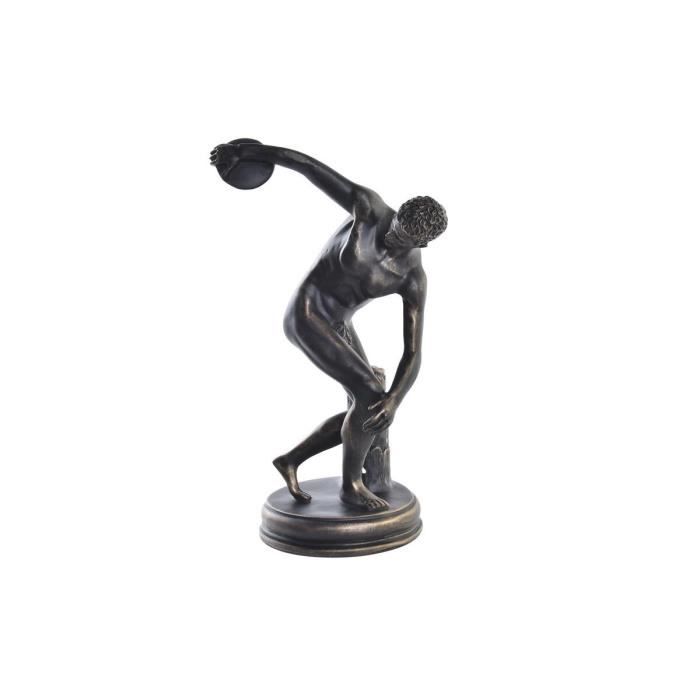 Figurine Décorative Discobolus Cuivre Résine (19 X 17 X 34 Cm)