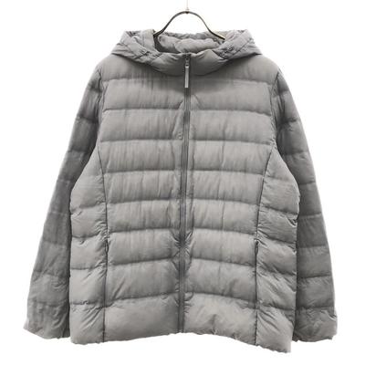 Seamless Down Jacket XL Hooded Nylon Jacket with Storage Bag Women Used