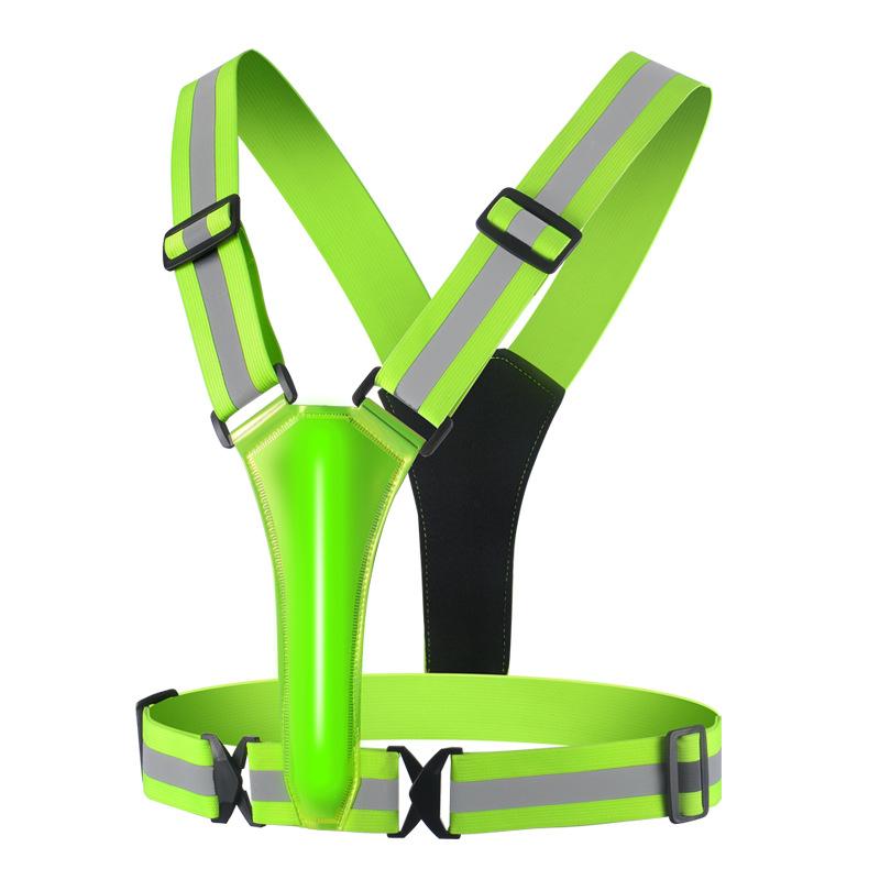 5 Lights Colors High Visibility Reflective Running Gear Rechargeable Light up Running Vest for Walking Running Cycling