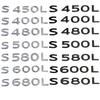 ABS Car Body Side Emblem Sticker Trunk Badge Decals for Mercedes Benz Maybach S400L S450L S480L S500L S580L S600L S680L Exterior
