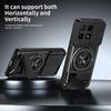 KEYSION Magnetic Phone Case for Xiaomi POCO X6 Pro 5G Slide Camera Lens Protection Upright Kickstand Ring Shockproof Back Cover
